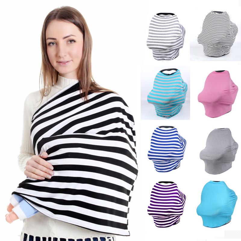 Nursing Cover & Scarf: Anti-Exposure Breastfeeding, Stroller & Shopping Cart Cover.