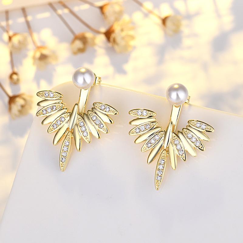 New 925 Sterling Silver High Quality Zircon Stud Earrings for Women Exquisite Student Girlfriend Jewelry Accessories Wedding