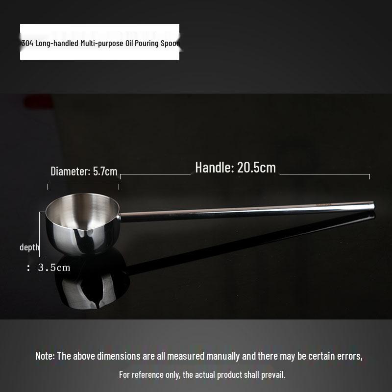 304 Stainless Steel Long-Handle Mini Oil Pouring Pot