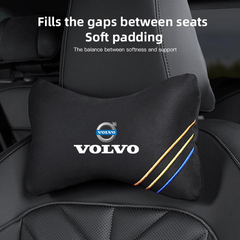 Soft Comfortable Car Neck Pillow Headrest Waist Cushion For Volvo Xc60 XC40 EX40 Xc90 S60 S90 EX30 V40 V60 V50 V90 S80 C40 V70