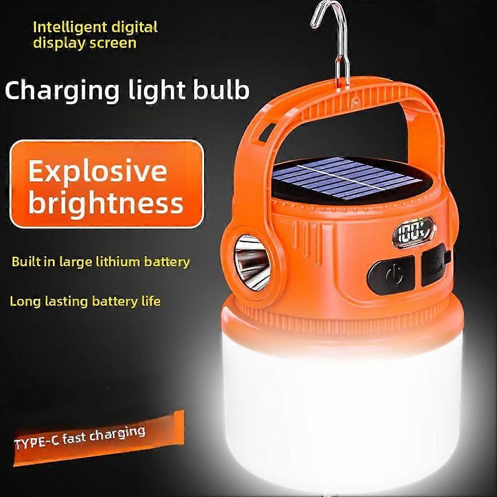 Solar Powered Outdoor Camping Light Long Battery Life Strong Light