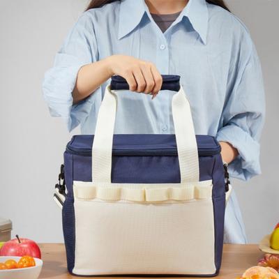 Torba Piknikowa Outdoor Ręka w Rękę z Torbą Bento Izolowana i o Dużej Pojemności Torba Chłodnicza Kempingowa Regulowana Torba na Lunch