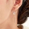 Rosie Heart Drop Earrings / Rose Gold