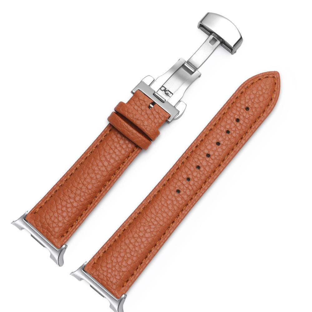 New Leather Strap for Samsung Galaxy Watch 8 Classic 46mm Butterfly Buckle Bracelet for Galaxy Watch 8 44mm 40mm Wristband