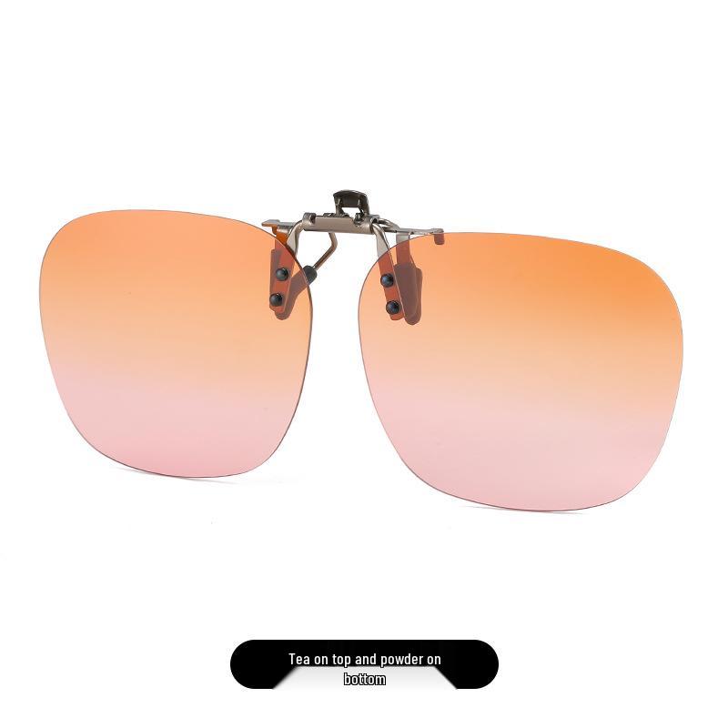 2025 Polarized Rimless Polygonal Clip-on Sunglasses for Day/Night Outdoor, Fishing, and Driving