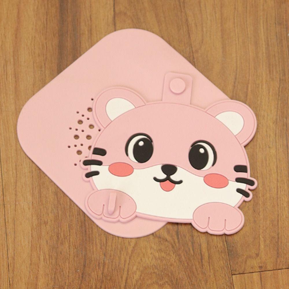 Anti Odor Floor Drain Pad Silicone Shower Drain Cover  for Bathroom Hair Collection