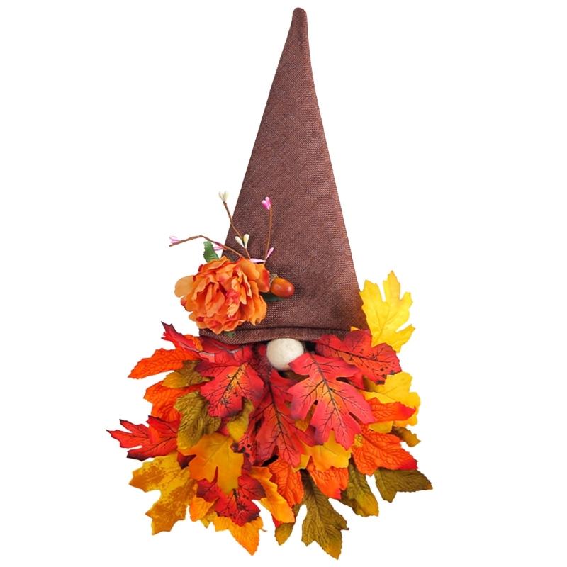 

Cute Character Halloween Autumn Maple Leaf Door Ornaments Add Fun and Charm to Your Decors Perfect Centerpieces 1
