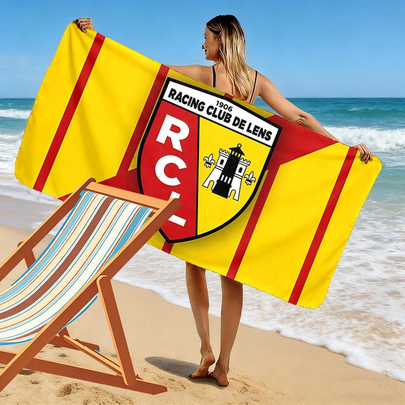 Racing Club de Lens Print Beach Towel, Large Soft Quick Dry Towel for Beach Camping Swimming