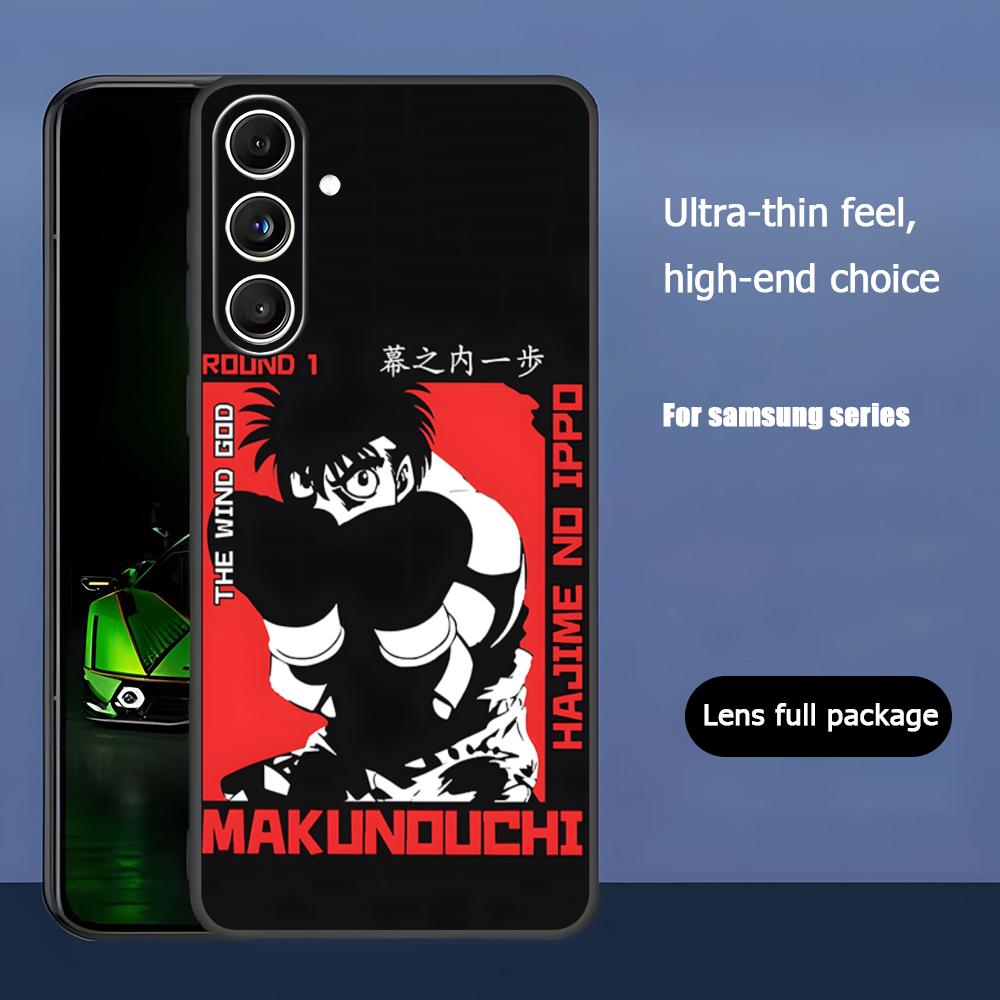 

Крутой чехол для телефона Hajime no ippo для Samsung Galaxy S25 S24 S23 S22 S21 S20 Plus Ultra Note20 Мягкий Черный Samsung S23