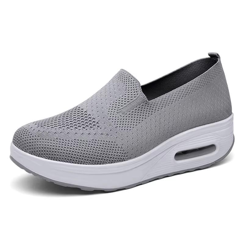 Women's casual shoes breathable knitted material non-slip style light and comfortable size