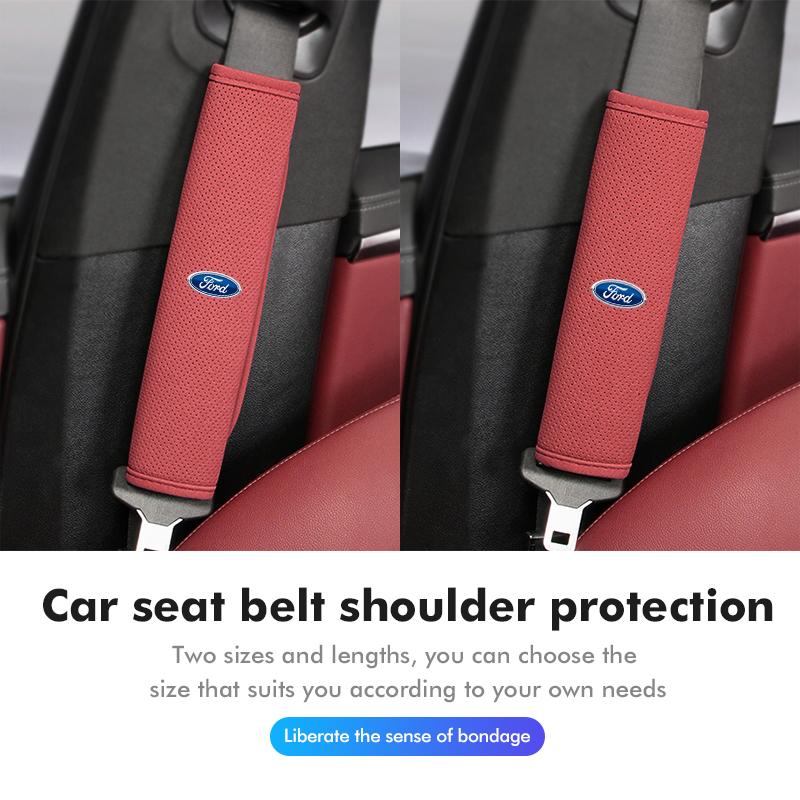 For Ford Car Styling Seat Belt Shoulder Cover Neck Protector Auto Interior Accessories Focus Mk2 Mk3 Mk4 Fiesta Ranger Mondeo