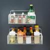 Wall-mounted Hole-free Shelving Basket-free Storage Nail-free Storage for Bathroom Kitchen Living Room Multifu Storages Basket