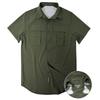Summer Outdoor Casua Multi Pocket Workwear Short Sleeved Shirt, Men's Outdoor Thin Shirt