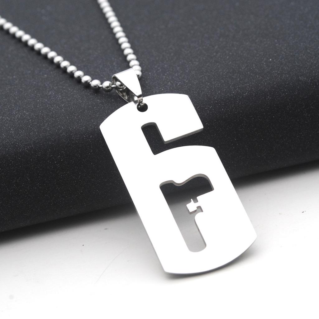 Accessories Men'S Necklace Titanium Steel Pendant Stainless Steel Long Necklace Girls Fashion Sweater Chain