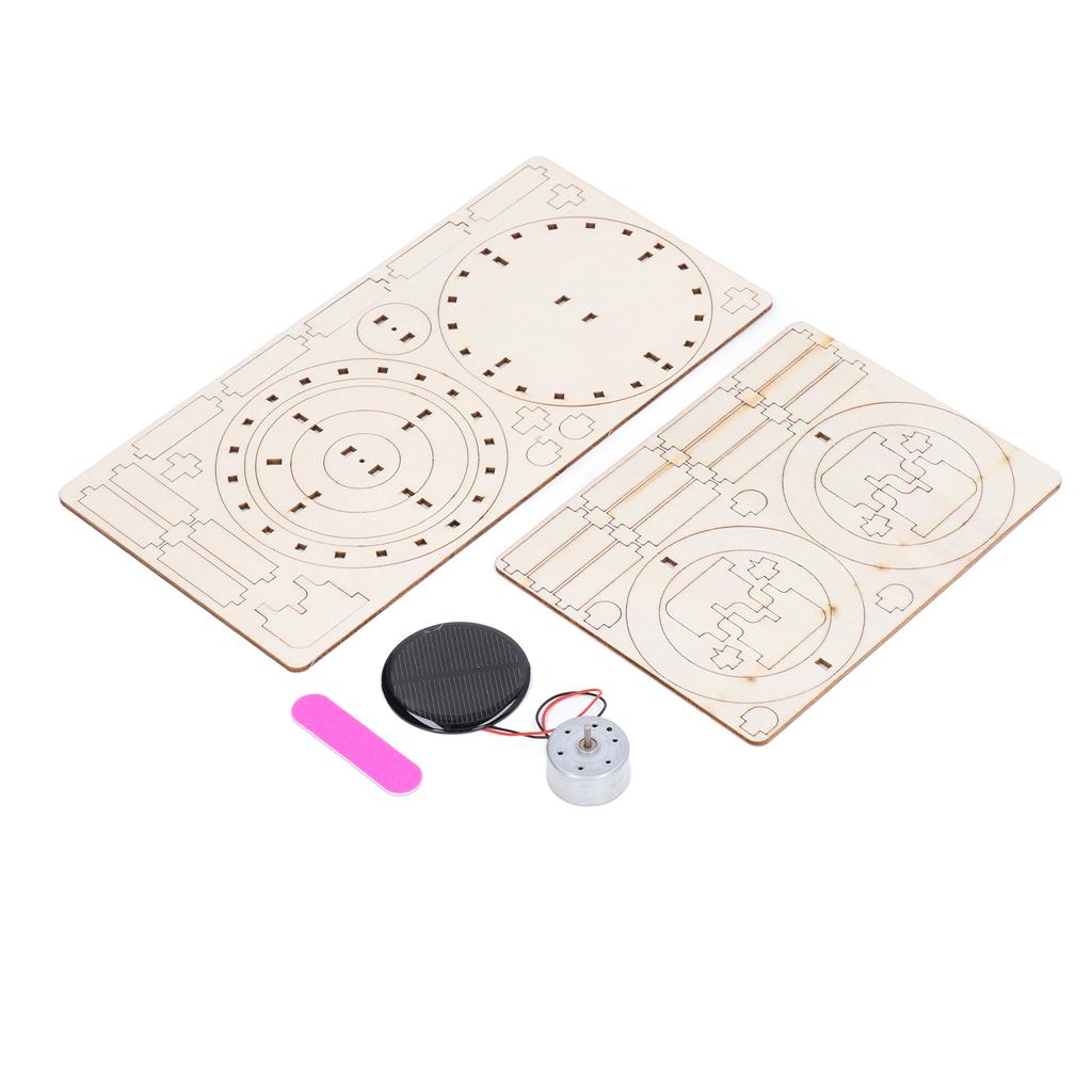 Solar Rotierender Doppelring Wissenschaftliches Lernspielzeug Handgefertigt DIY Zusammenbaumodell für Kinder