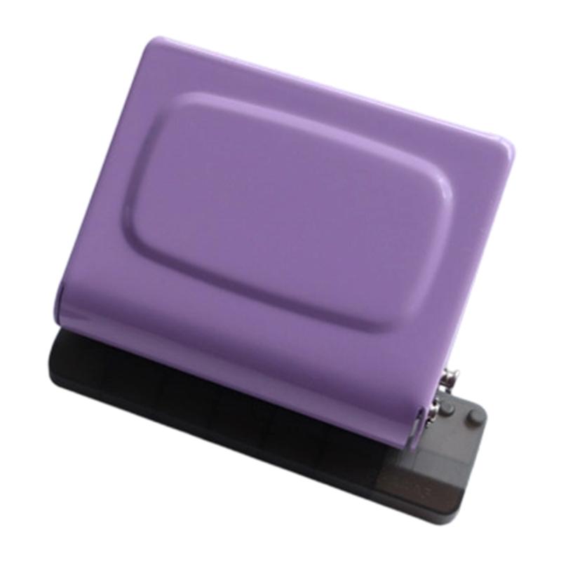

Металлический пластиковый дырокол на 10 отверстий для папок-скоросшивателей для блокнотов, документов, совместимый с форматами на 30 и 20 отверстий фиолетовый