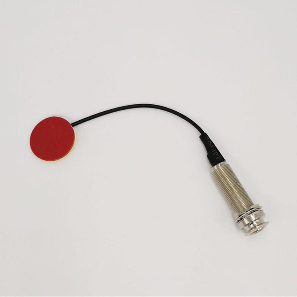 Kalimba Thumb Piano Pickup Piezo Transducer with Endpin Jack Contact with 6.35mm End Pin Jack for Thumb Piano Kalimba