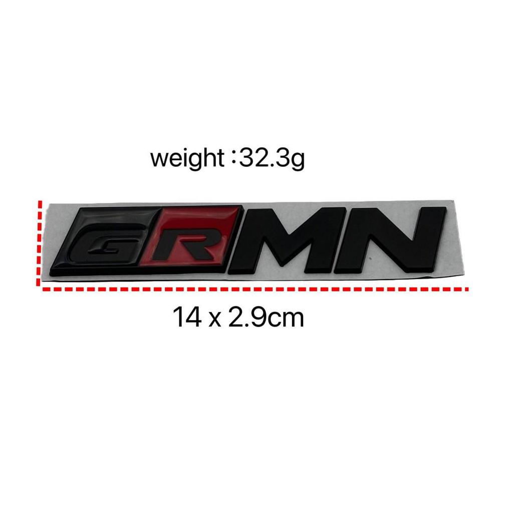 Toyota GRMN Metal Rear Emblem for Levin Reiz GR Cars - Custom Logo Sticker Modification