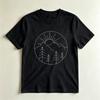 Minimal Mountain Sun Tee Simple Line Art Nature Graphic Tshirt Nature Lover Gift Tshirt Unisex Crewneck Cotton Short Sleeve