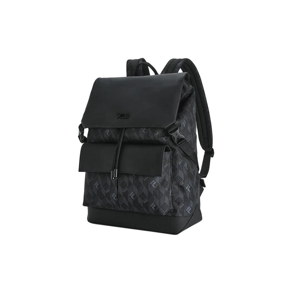 FILA Heritage Fabric Backpack Men's Jet Black (Unisex) Backpacks F13M428104FBK