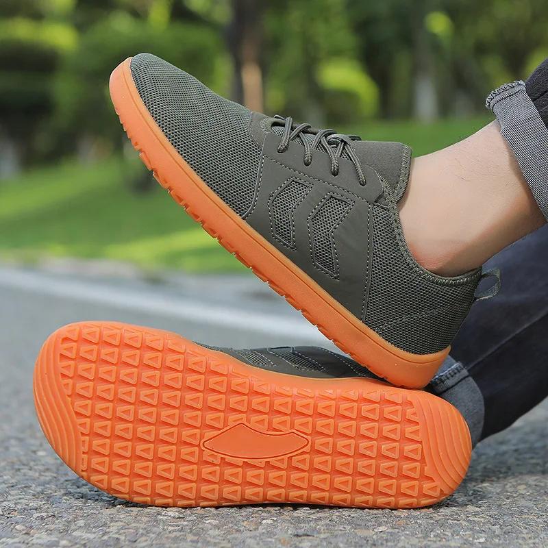 Unisex široké barefoot boty pro muže Ženy Outdoorový trailový běh Minimalistické vycházkové boty lehké a prodyšné