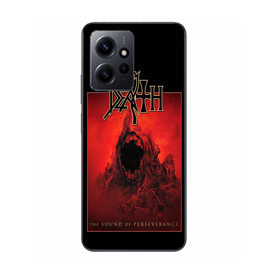 Metal Band D-Death Phone Case For Redmi 12 13C 12C 15C 9 10 10C Note 13 Pro Plus 14 15 Pro 9T 9C 9A TPU Soft Cover Clear Cell Ca