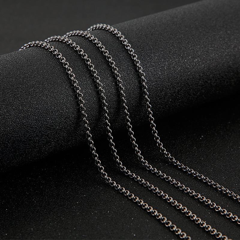 O -Shaped Chain Titanium Steel Men 'S Necklace Men 'S And Women 'S Chain Titanium Steel Chain