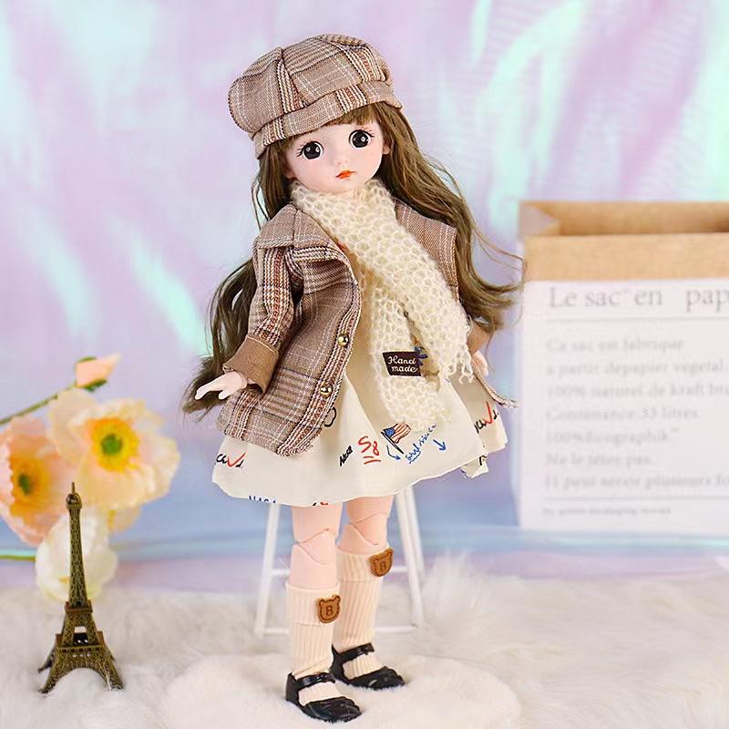 30Cm doll doll girl play house toy big set birthday gift doll