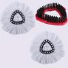 Triangular Rotating Mop Head with Super Absorbent Microfiber Brush