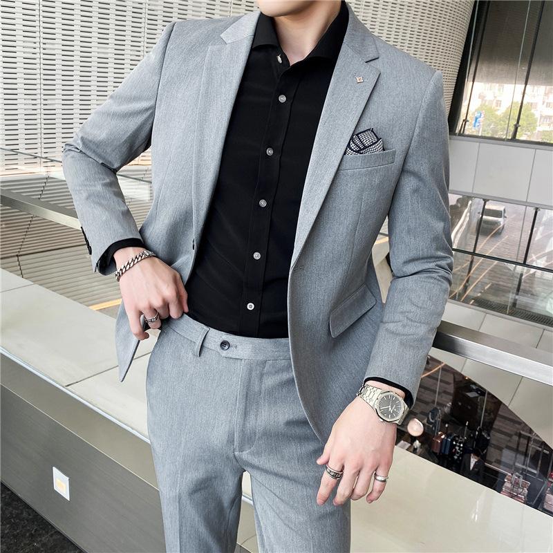 Anzug Herren Zweiteiliger Anzug Slim Fit Business Herren Professionelle formelle Kleidung