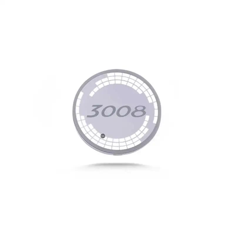 

Car Sticker 2025 Hot Led Light Drinks Holders for Peugeot 3008 Multi-color Intelligent Ambiance Water Coaster Luminous Decorativ