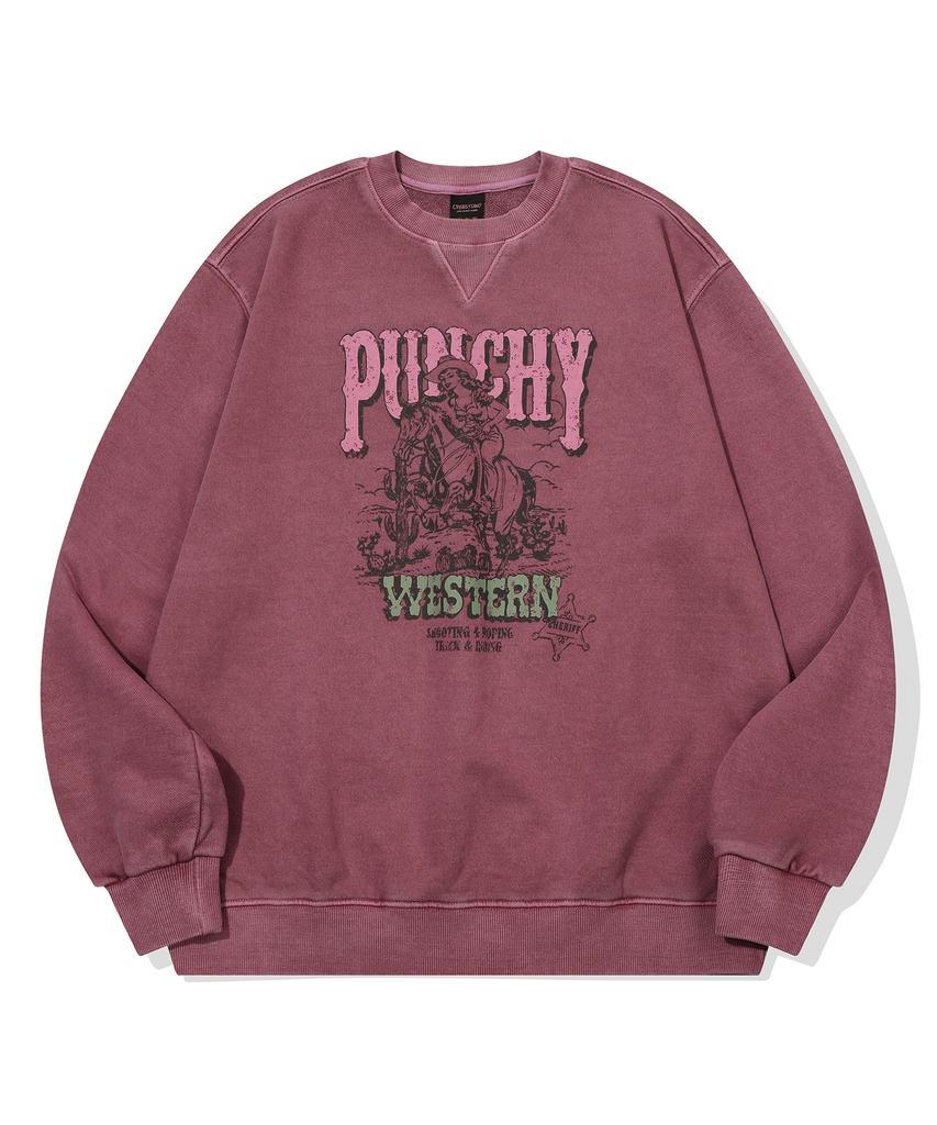 CPGN STUDIO Western Punch Pigment Sweatshirt Dusty Pink