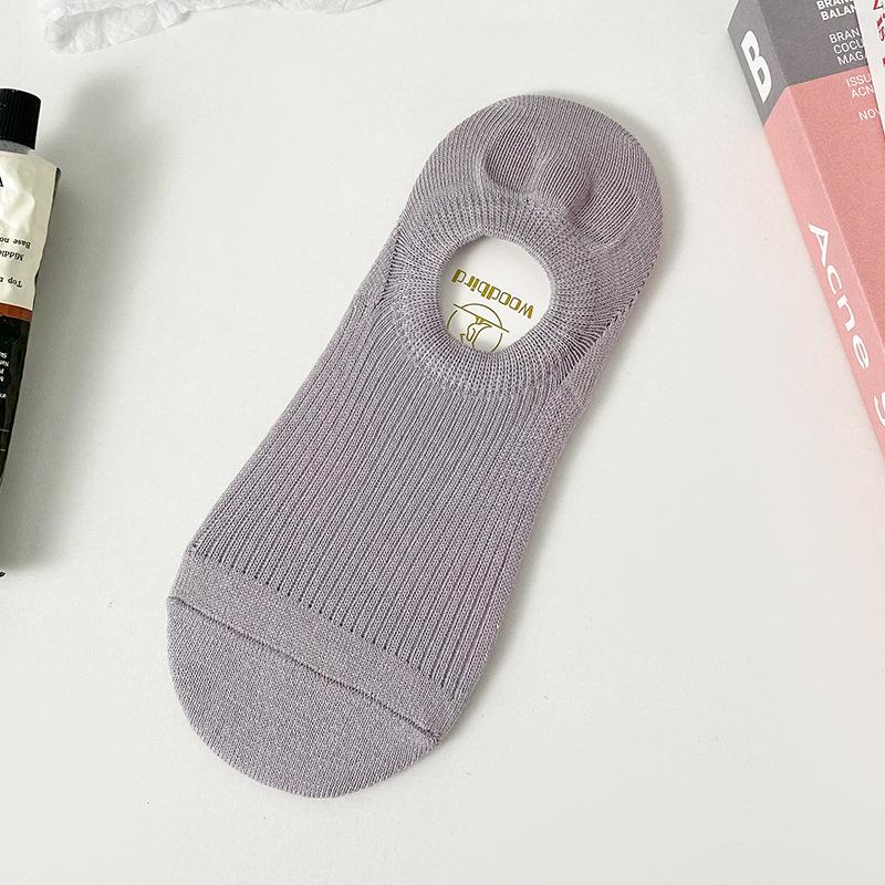 

Женские весенне-летние носки-следки из сетчатого хлопка, впитывающие пот, невидимые, не сползающие. 1 pair фиолетовый