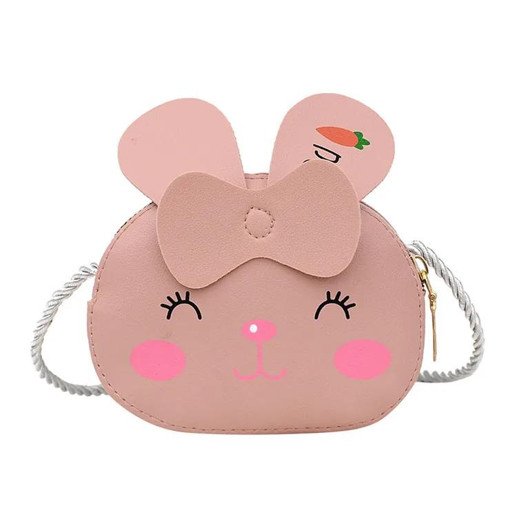 Kids Baby Girls Boys Cartoon Animal Bag Crossbody Design Purse Handbags Bags PU Leather Cute rabbit Snap Shoulder Bag 2025 Gift