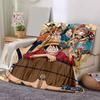 1pc One Piece Adventure Soft Throw Blanket Flannel All Season Light Weight Living Room/Bedroom Warm Blanket. M7270160