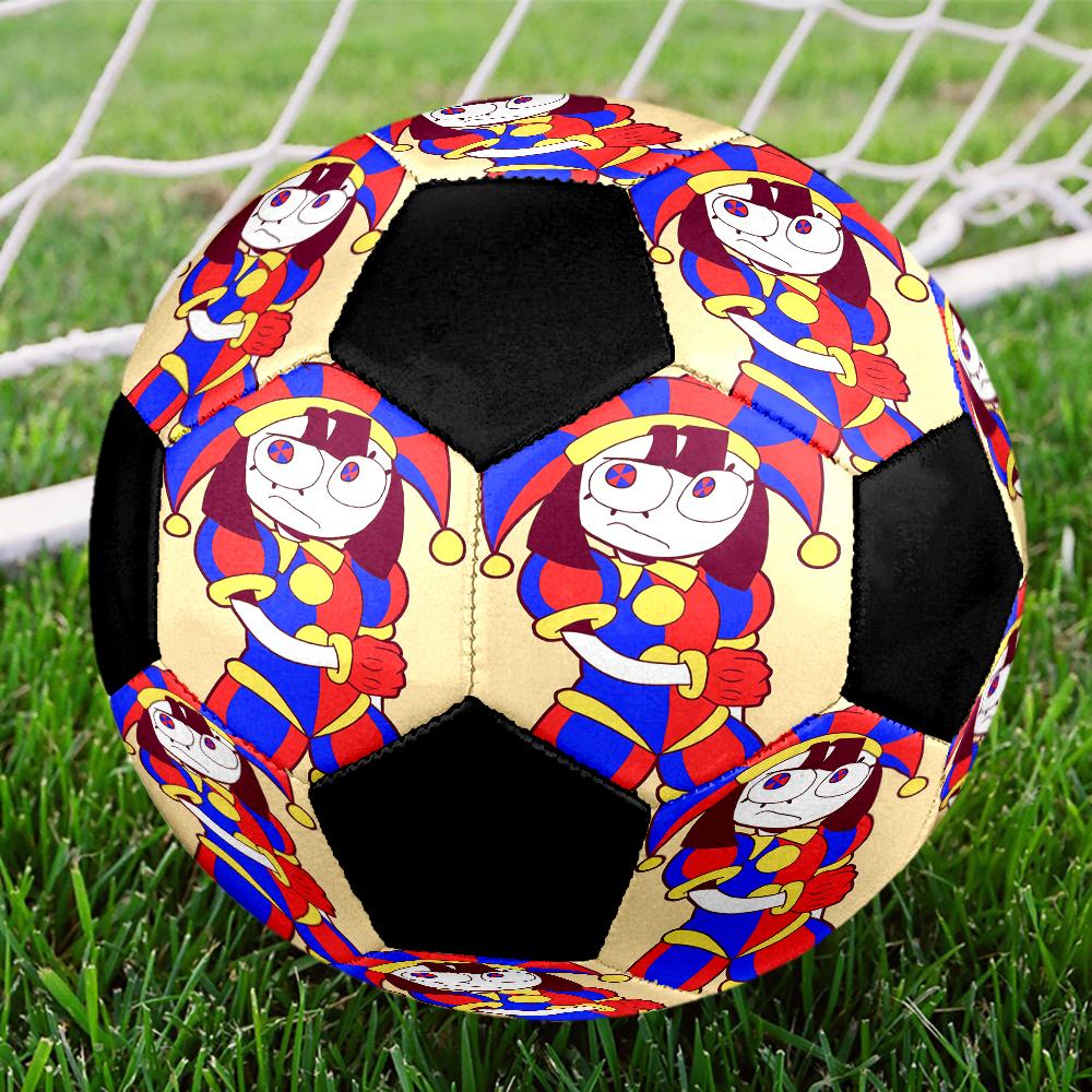 Pallone da Calcio Taglia 5 a Tema The Amazing Digital Circus, Adatto Sia per Partite Indoor che Outdoor, un Regalo Adatto a Tutti.