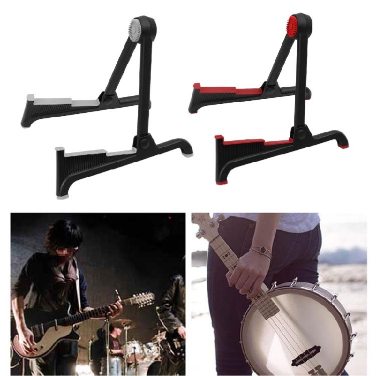Folding Acoustic Guitar Stand Adjustable Electric Guitar Display Stand Light Weight Floor Guitar Holder Enduring