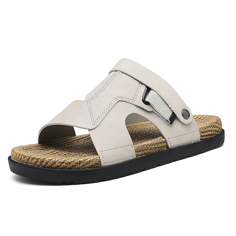 

Мужские сандалии, новая летняя обувь, нескользящие, для вождения, двойного назначения, сандалии Birkenstock, мужские, повседневные, пляжные, шлепанцы больших размеров 48