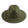 British retro European and American jazz hat men's and women's big-brimmed top hat imitation woolen felt hat British retro woolen hat
