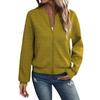 Women Loose Casual Lightweight Long Sleeve Full Zipper Sweatshirts Jackets Coat Outwear