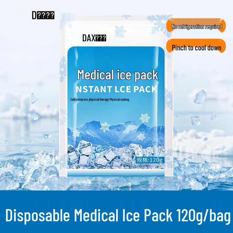 Portable Medical Ice Packs - 6-Pack Disposable Cold Compress for Cooling & Fever Reduction