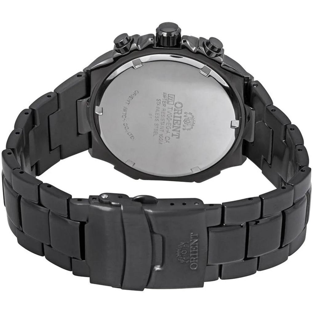 Orient Enterprise Chronograph Black Dial Watch FTV0007B Men's