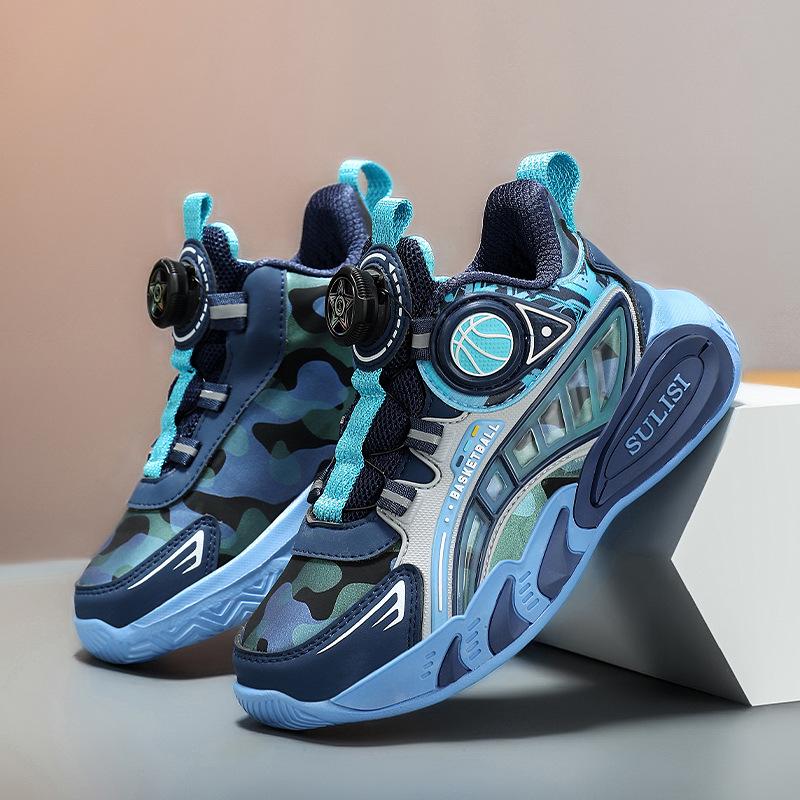 

Children s sports shoes leather surface classmates autumn and winter new basketball shoes boys running shoes lightweight wear-resistant button casual 40 темно-синий