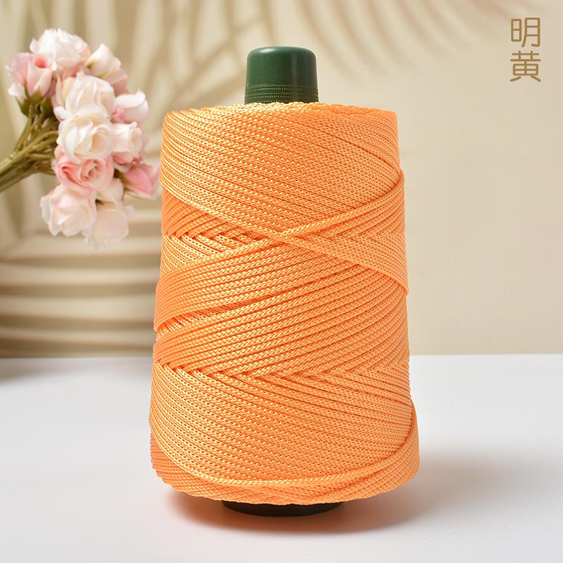 

Легка пряжа з крижаного шовку для літнього DIY ручного в язання солом яного капелюха, сумки, взуття, подушки, крафтової мотузки, порожнистої вовни для в язання гачком подушки