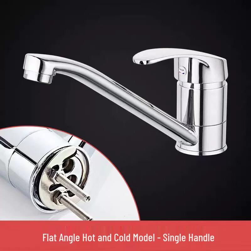 OEING Wall-Mounted Brass Hot & Cold Sink Faucet