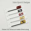 3D ABS S Letter Logo Rear Trunk Emblem Badge For Mercedes Benz AMG C63S E63S GLC63S Car Styling Fender Decal Sticker
