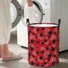 Large Laundry Basket with Handles - A Web with A Spider Baby Kids Dirty Clothes Laundry Hamper Foldable Laundry Basket