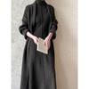 Womens Long Knit Cardigan High Neck Midi Dress Set Soft Faux Cashmere Casual Chic Outfit Fall Winter