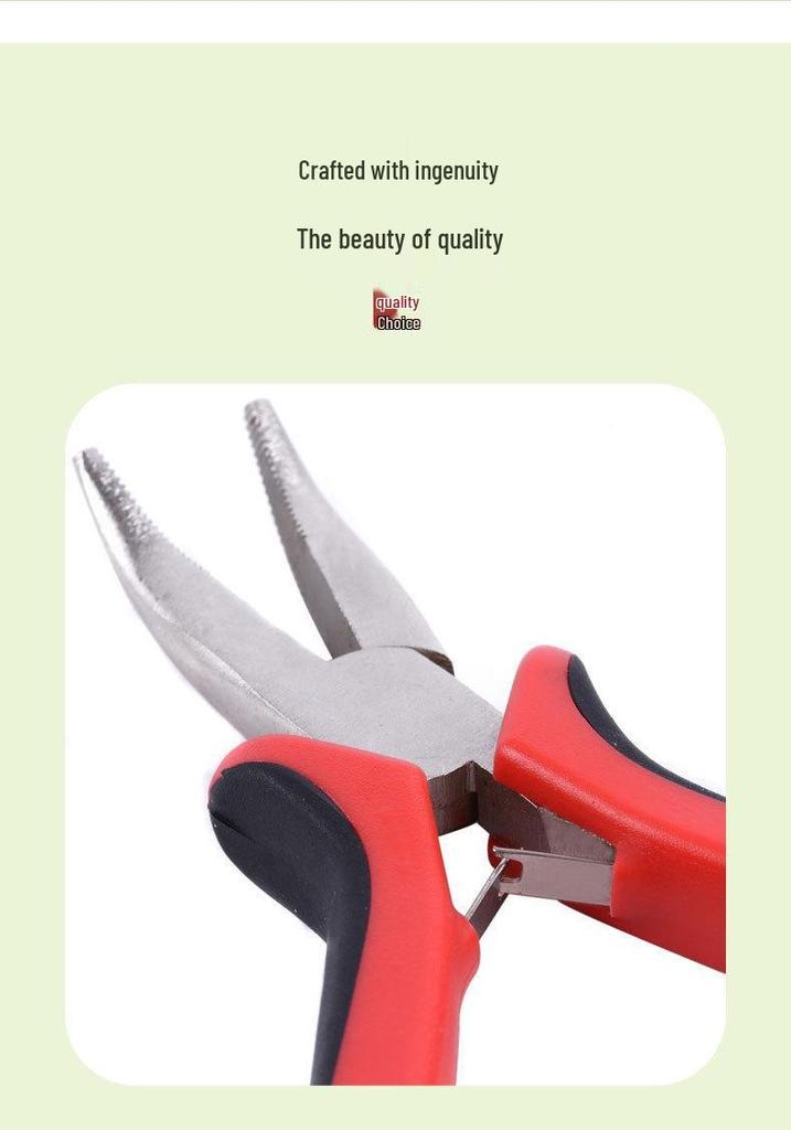 Seamless Hair Extension Silicone Clips & Bent Nose Pliers Set - Wig Accessories