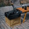 Outdoor Multifunction Storage Box Foldable with Handle Canvas Picnic Bag Yard Garden Deciduous Garbage Bag for BBQ Picnic Hiking